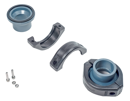 Racord and clamp for salt water chlorinator BSV QuickSalt e-360