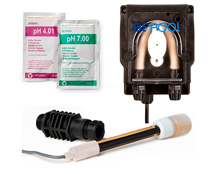 Allows you to manage the measurement and dosing of the pH in the pool water.