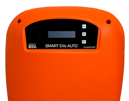 BSV Smart EVo Auto Quimipool Display digital. Carcasa inclinada diseñada para una mejor visualización.