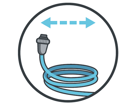 The cable length of the Carrera 30 is 18 metres. This cable length is recommended for in-ground and above-ground pools up to 12 metres long.