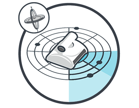 The M 600 uses advanced navigation software with a gyroscopic scanning system. This allows the robot to accurately scan the size of your pool, ensuring optimal coverage and efficient cleaning.