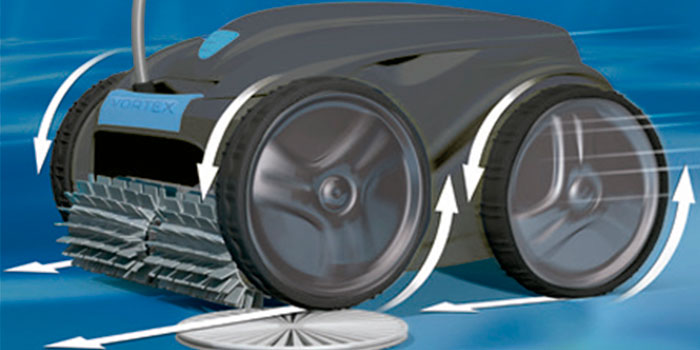 This robot pool cleaner Zodiac is perfect for the maintenance of private in-ground pools up to 12 x 6 m; you can use it regardless of the shape of your pool thanks to its exceptional design that allows the cleaning of rectangular, oval, round and free-form pools. For flat bottom, gentle slope, compound slope, diamond tipped