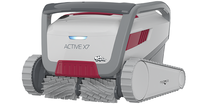 Le nettoyeur de piscine Dolphin Active X4 offre un nettoyage fiable, pratique et rentable. Sa méthode de filtration fiable dans toutes les conditions de la piscine et son brossage actif sur toutes les surfaces optimisent l'hygiène de la piscine.