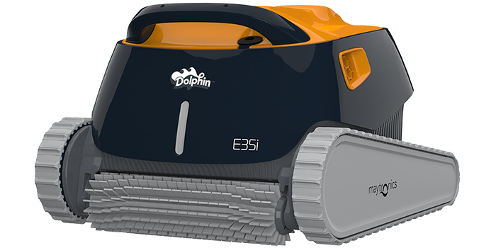 The Dolphin Carrera 30 pool cleaner provides reliable, convenient and cost-effective pool cleaning. Its reliable filtration method in all pool conditions and active brushing on every surface optimise pool hygiene.